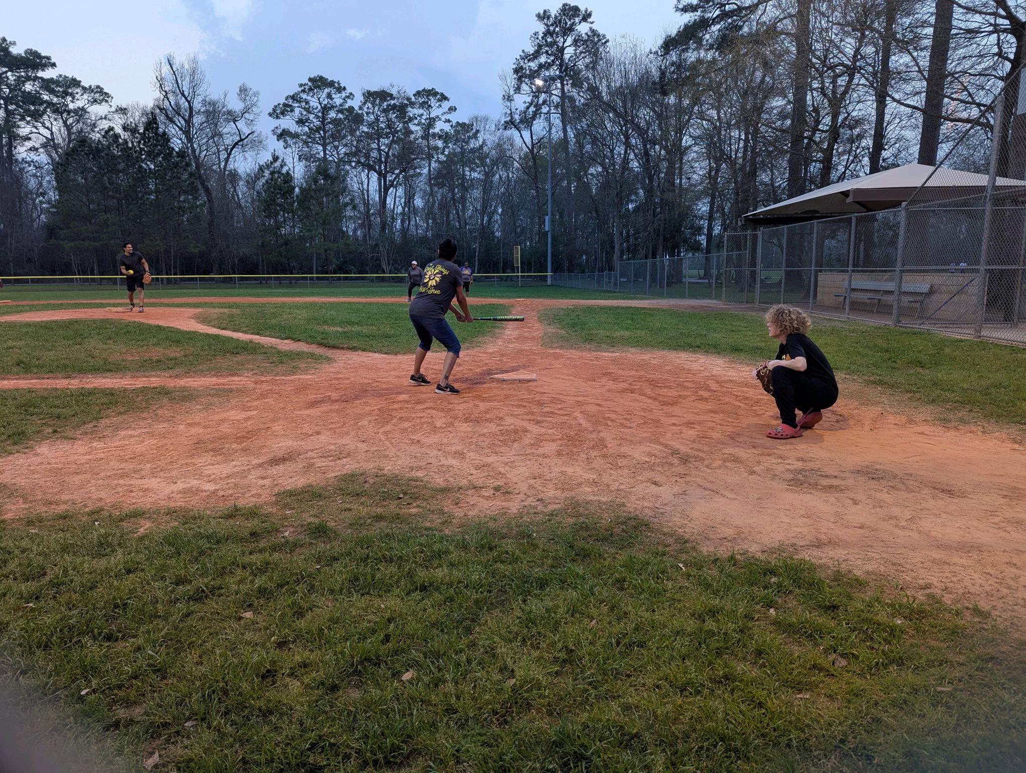 Someone ready to hit the ball.