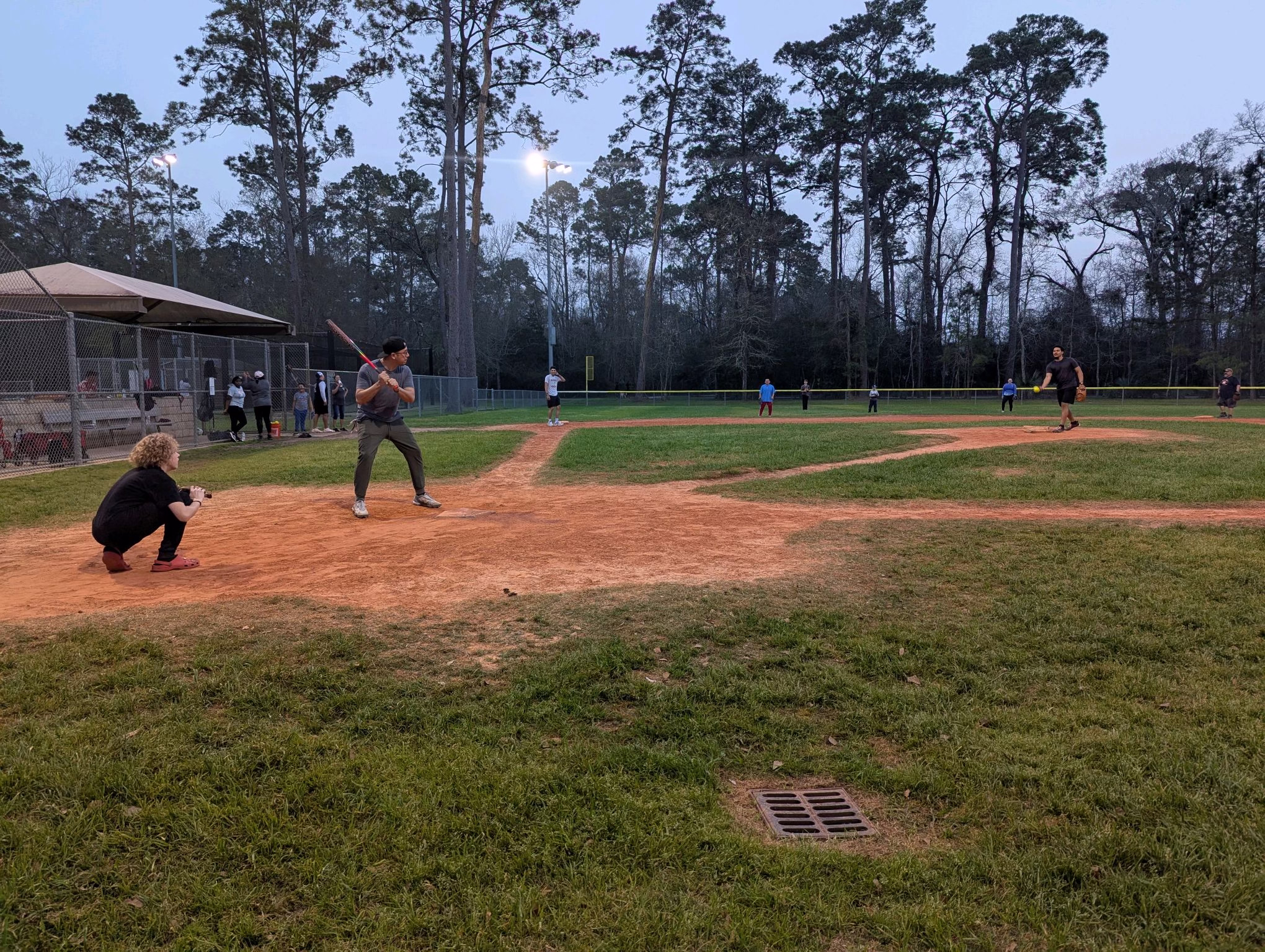 Someone ready to hit the ball.