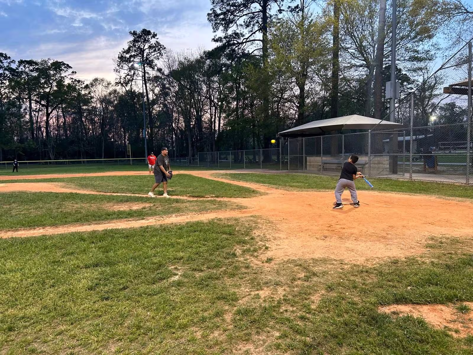 Someone ready to hit the ball.